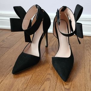 Amazon Ankle Bow Strap D'Orsay Heels